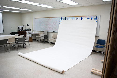White Paper in Photo Studio